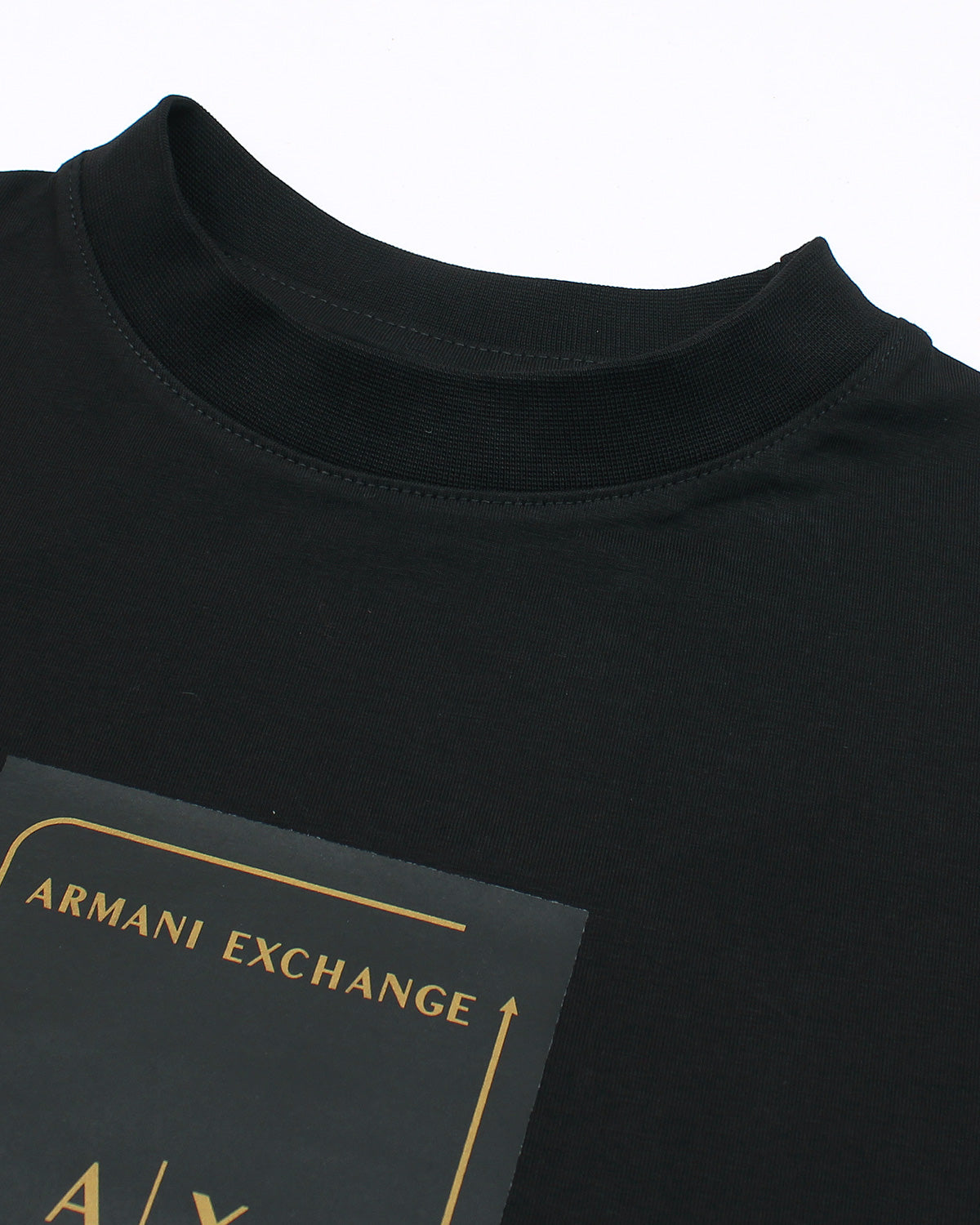 A-X Men's Oversized Logo Patch T-Shirt – Black