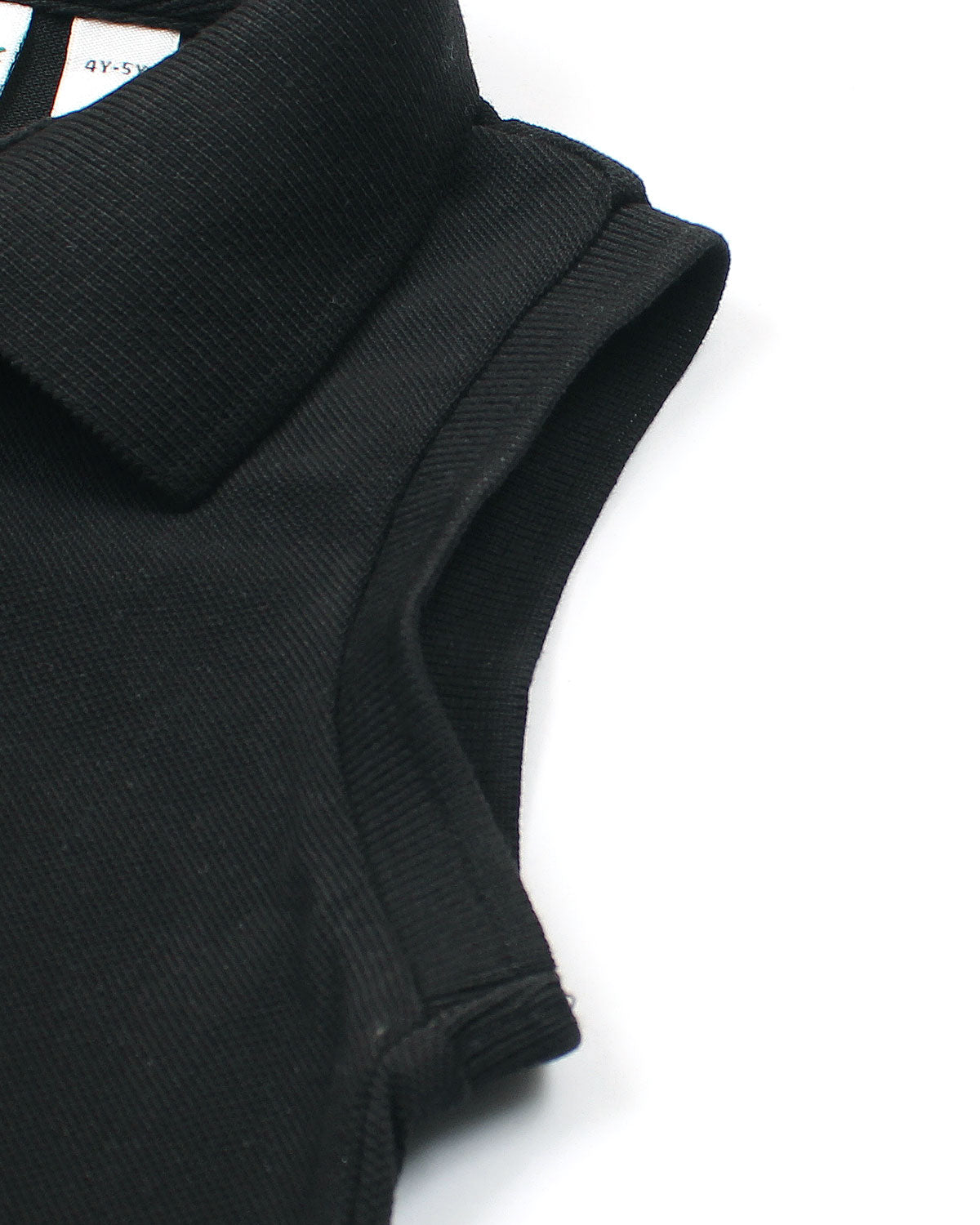 Premium Baby Girl Lac. Polo Shirt - Black