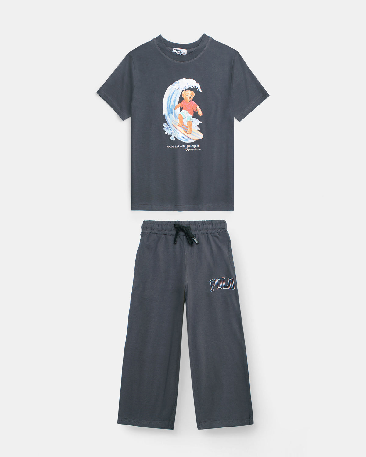 Kids Water Bear Tracksuit Set - Grey