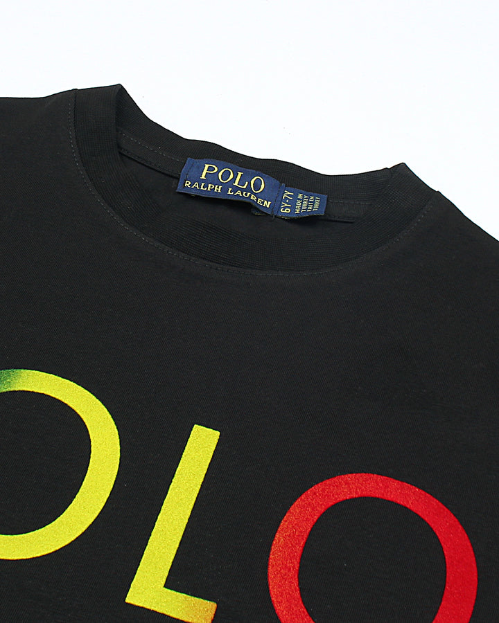 Exlusive Kids Polo Multi Tee - Black