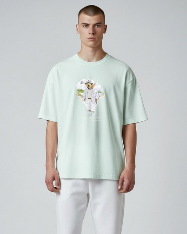 Exclusive R/L Men Bear Tee - C Green