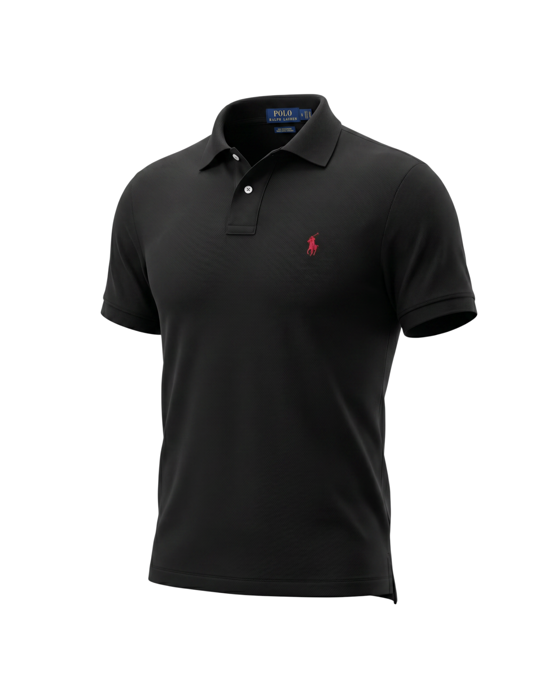 Iconic Mesh Men Polo Shirt - Black