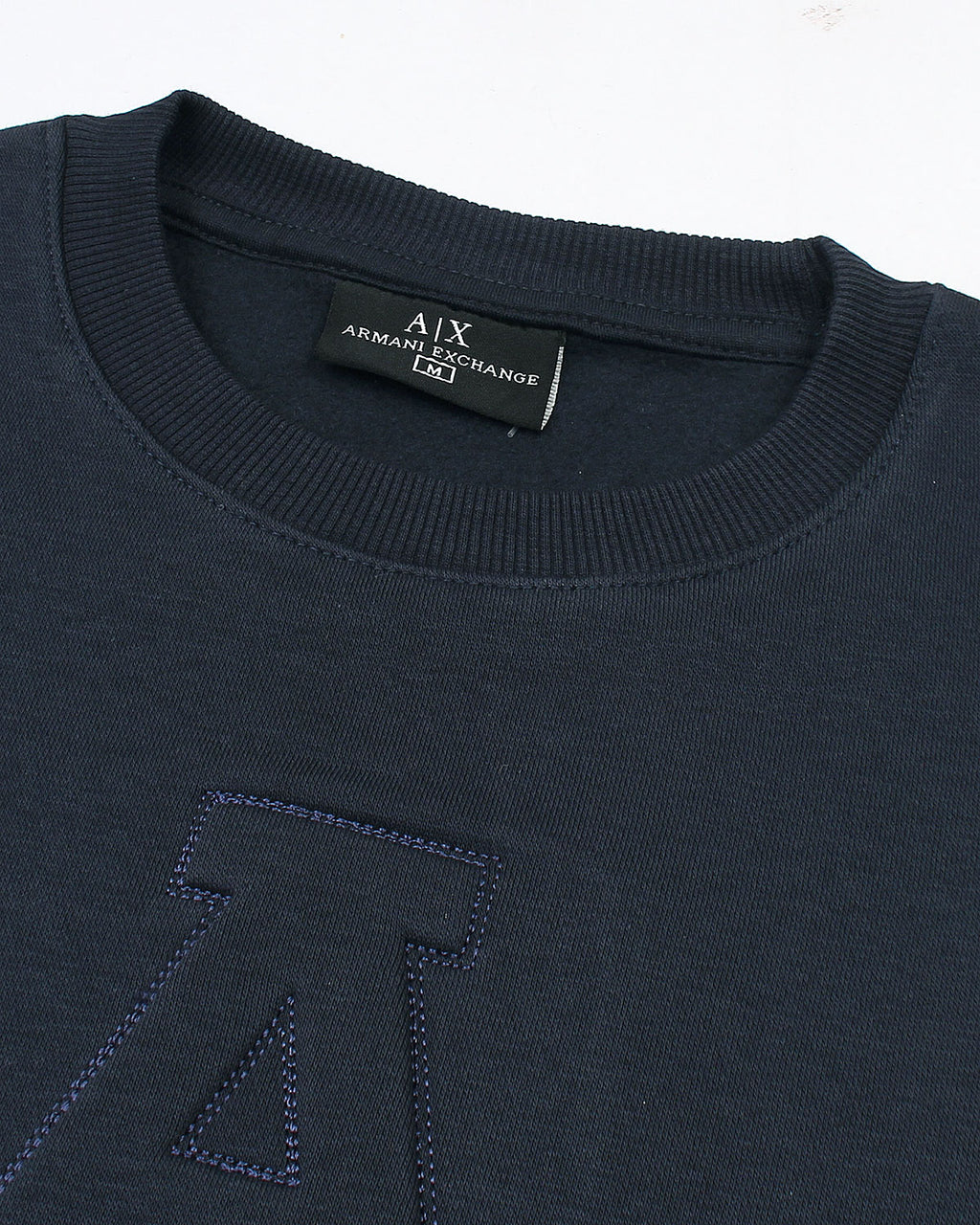 Exclusive A-X Men Embossed Sweat - Navy Blue