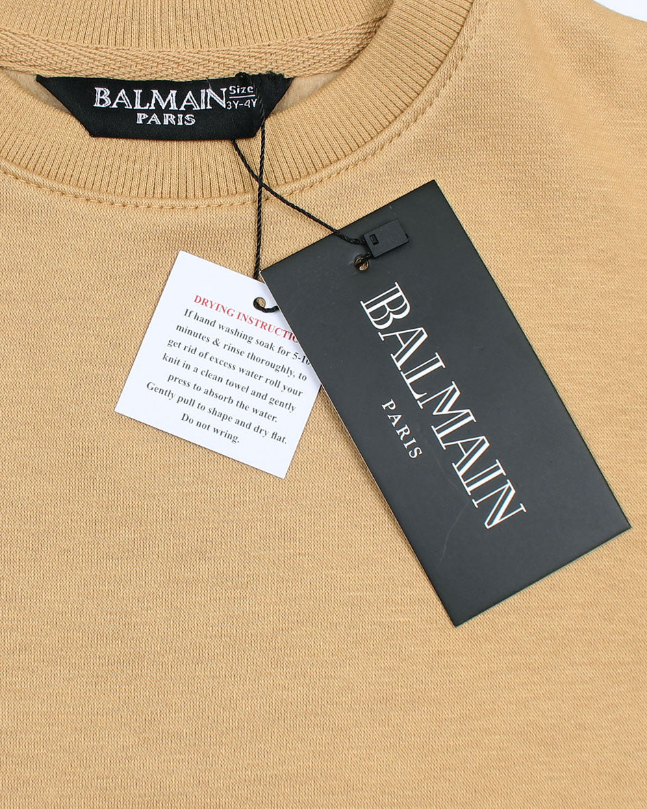 Premium B-L-M-N Boys Sweat - Baige