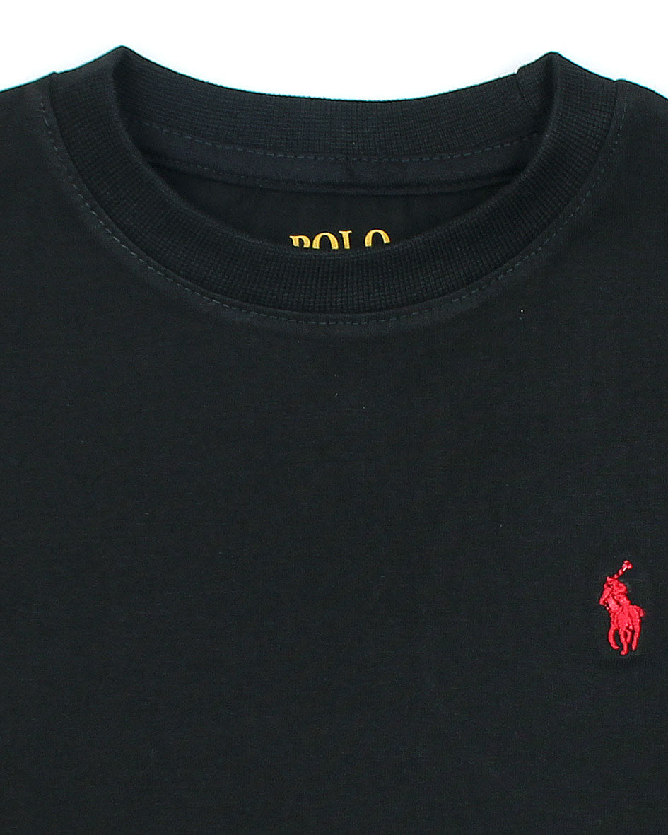Exclusive Boys R/L Basic Tee - Black