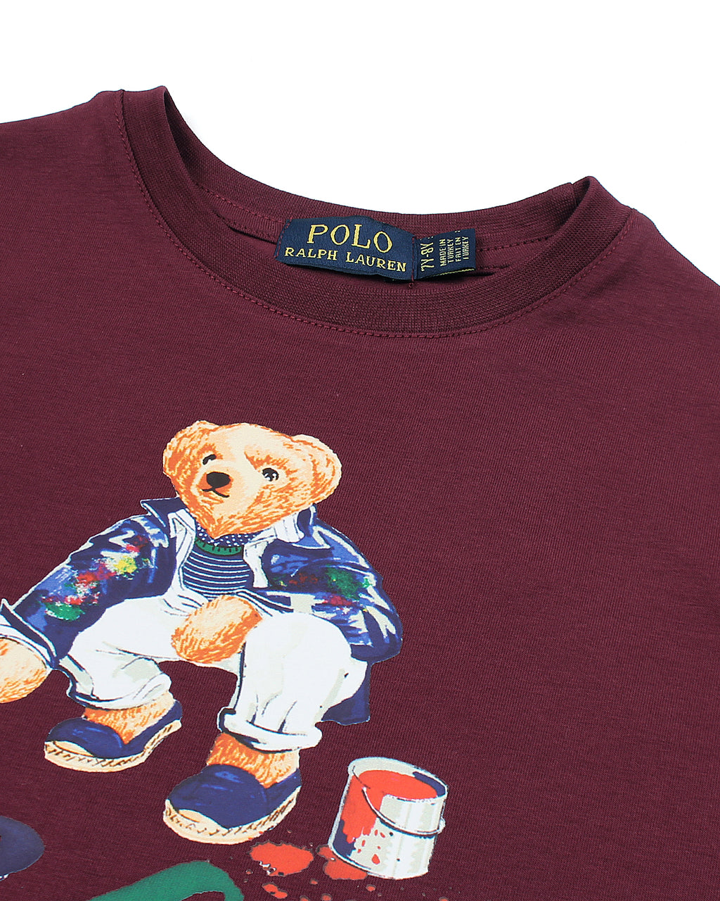 Exclusive Bear Polo Kids Tee - Maroon