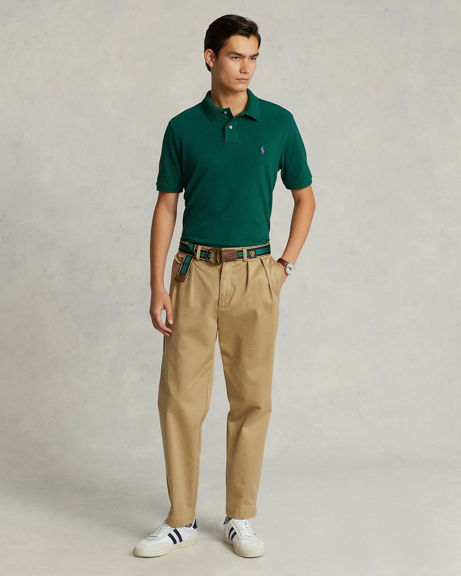 Iconic Mesh Men Polo Shirt - Green