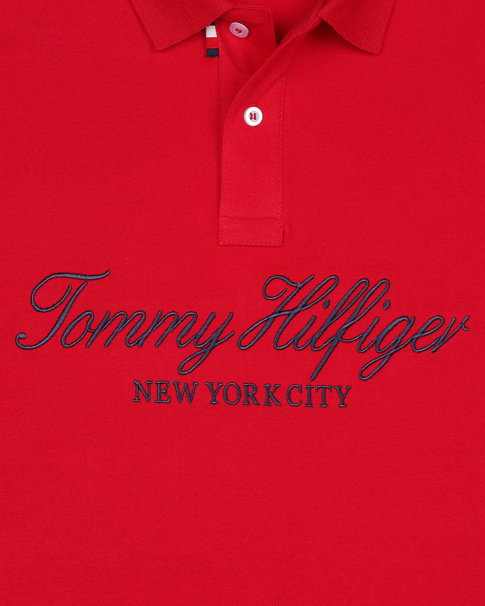Premium Emb Tommy Polo - Red