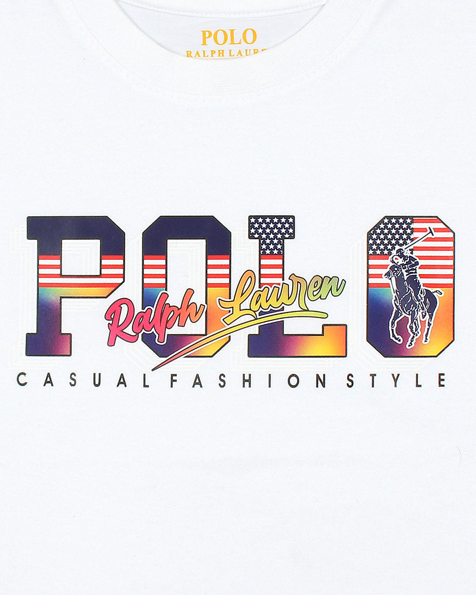 Premium Polo Boys Tee - White