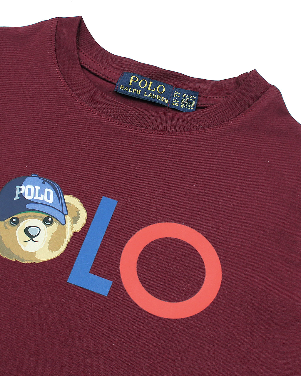 Exclusive Kids Polo Bear Tee - Maroon