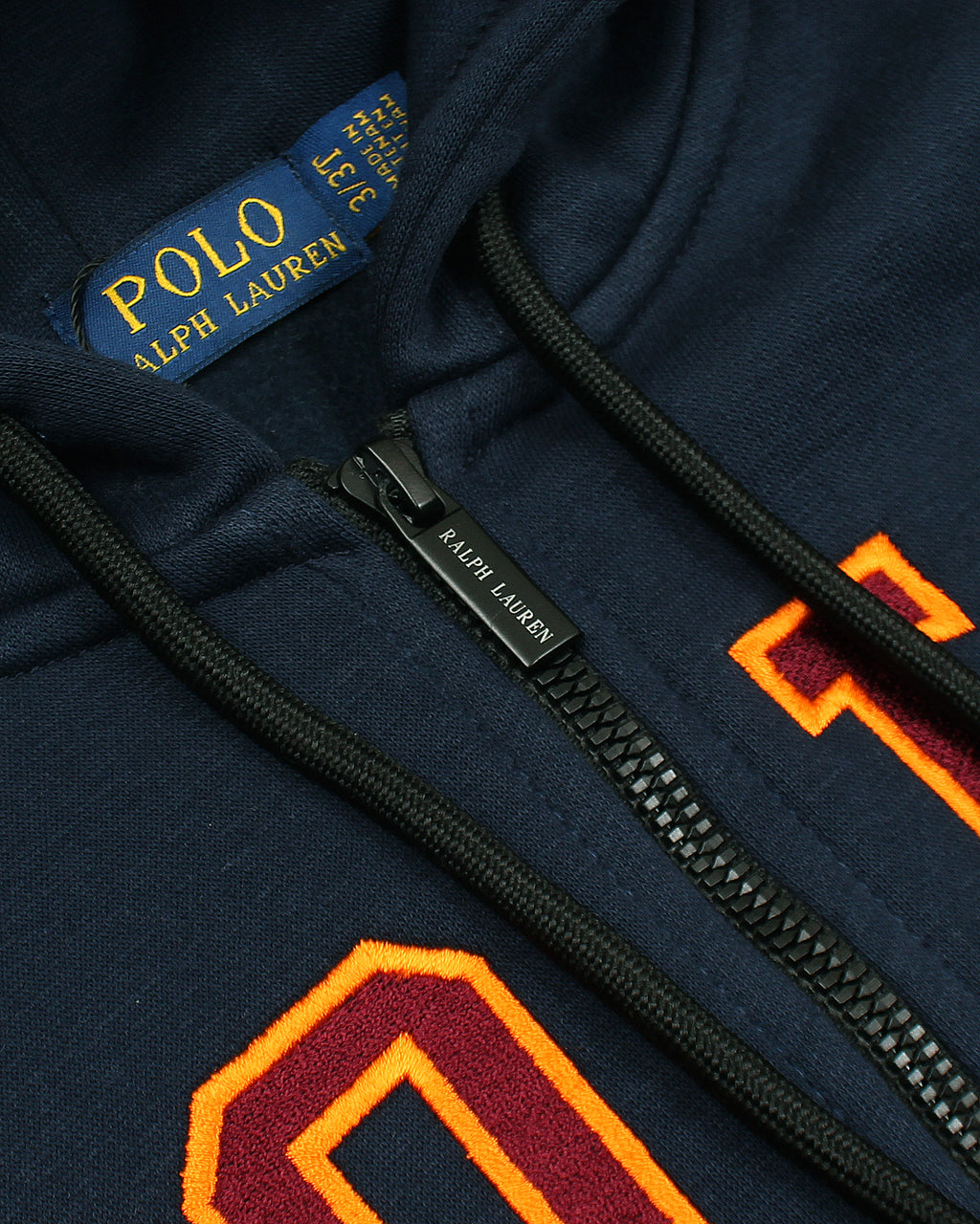 Premium Kids Polo Zipper Hoddie - Navy Blue