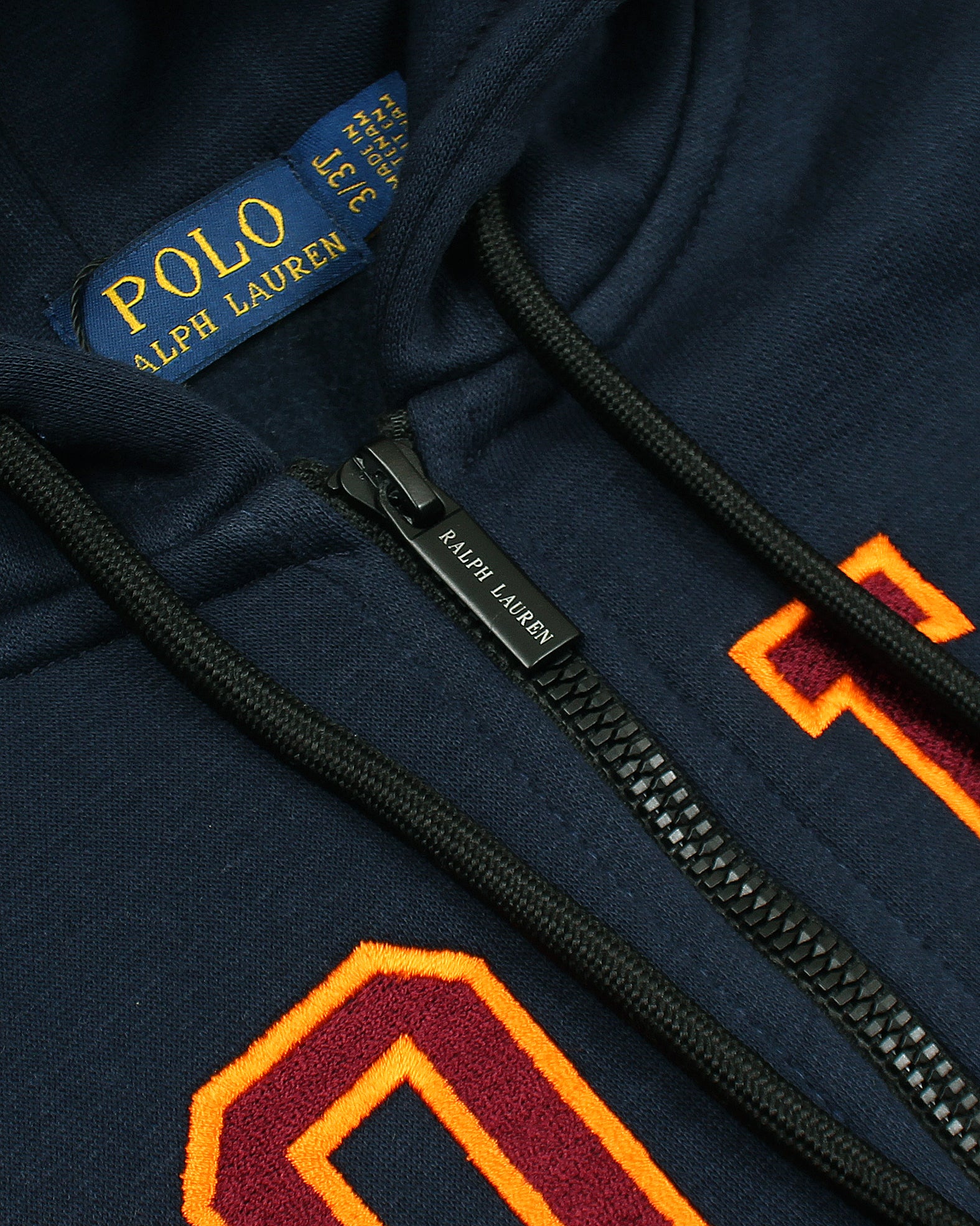 Premium Kids Polo Zipper Hoddie - Navy Blue