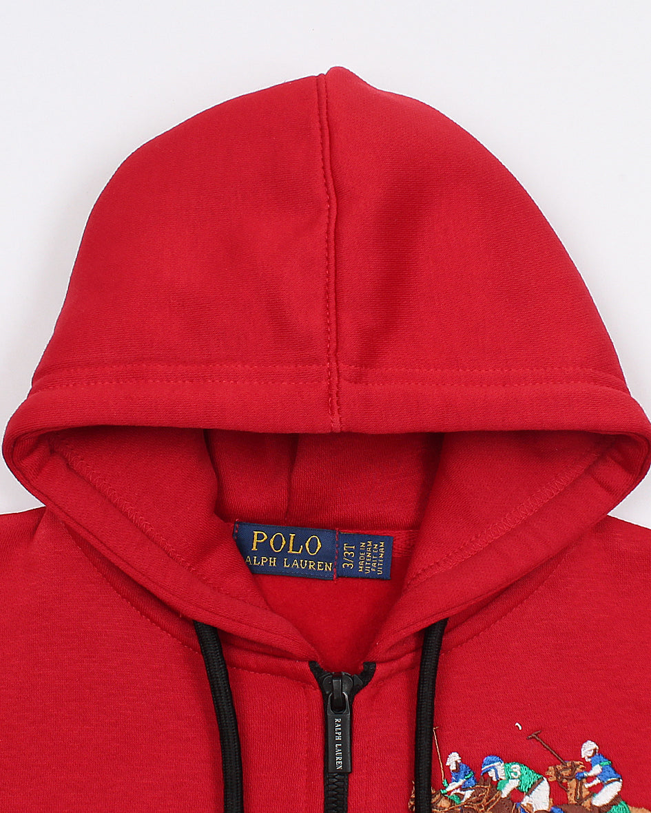Exclusive Kids Pony Hood - Red