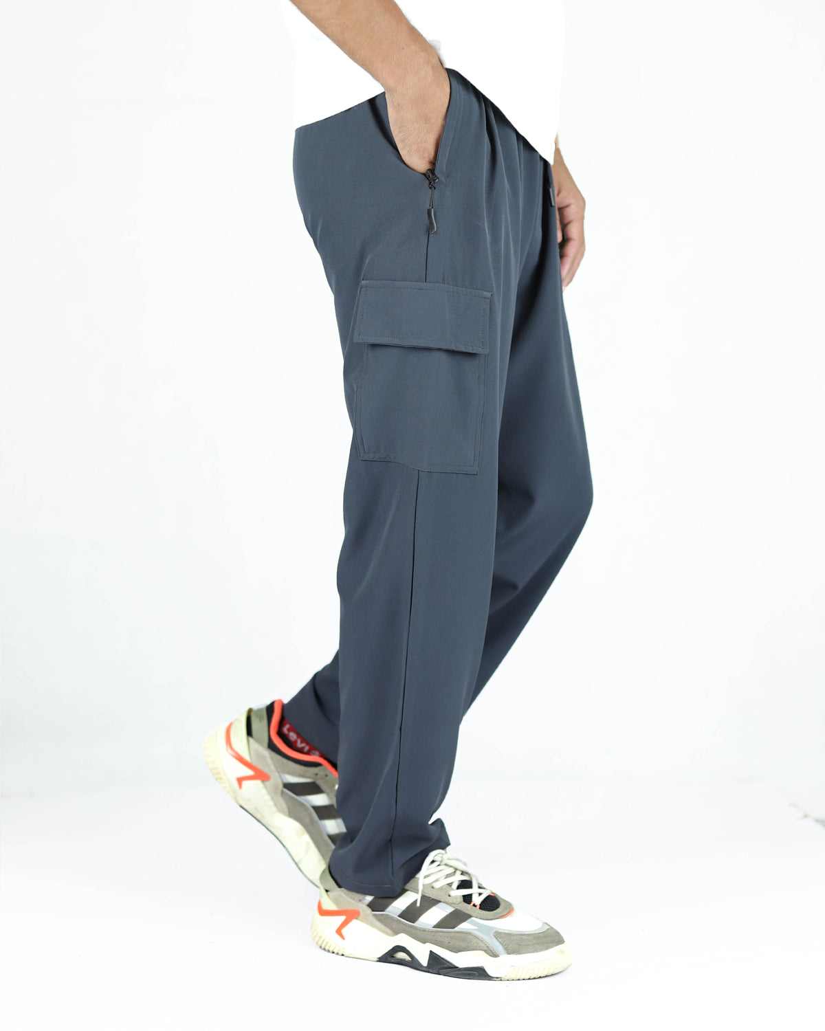 Premium Relaxed Fit Micro Trouser - Grey