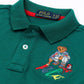 Premium Kids Color Bear Polo - Green
