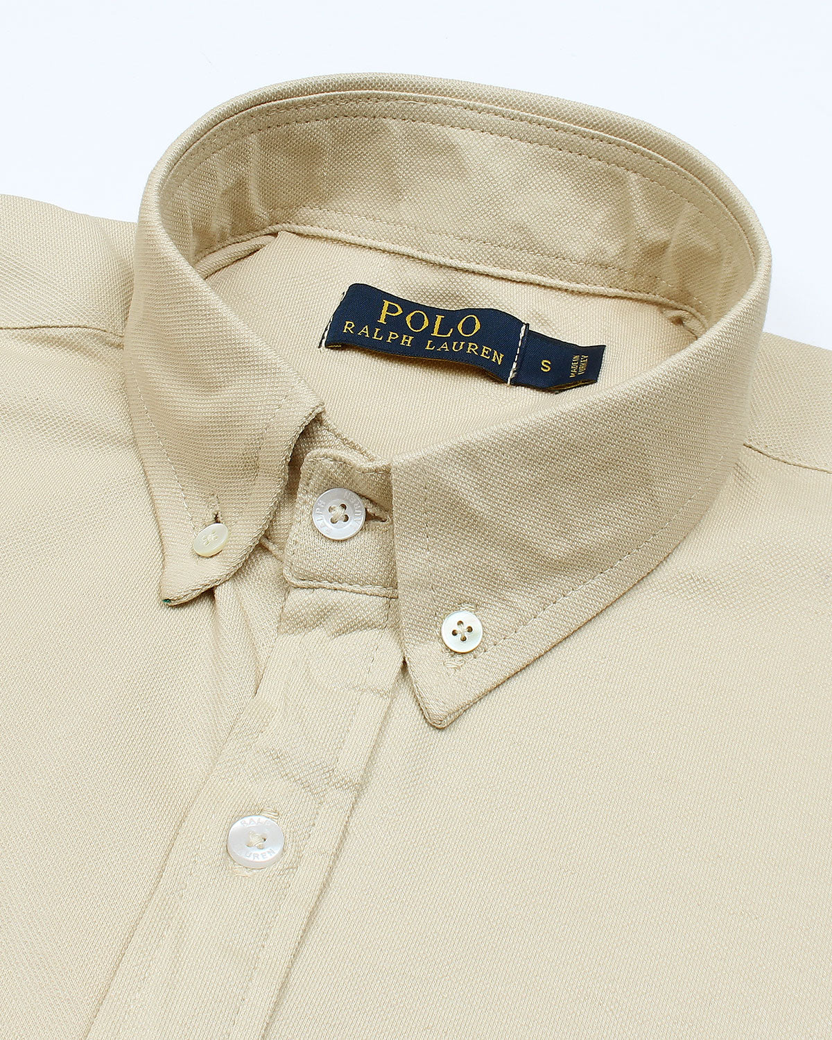 Premium Mesh Pique R/L Men Oxford Shirt - Off White