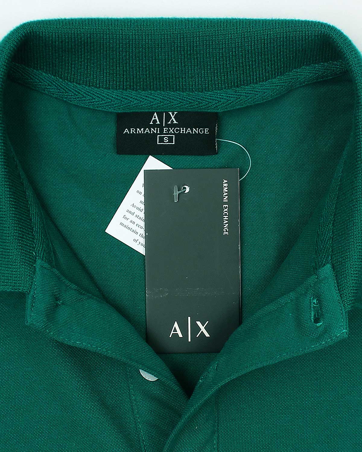 A-X Collar Design Polo - Green