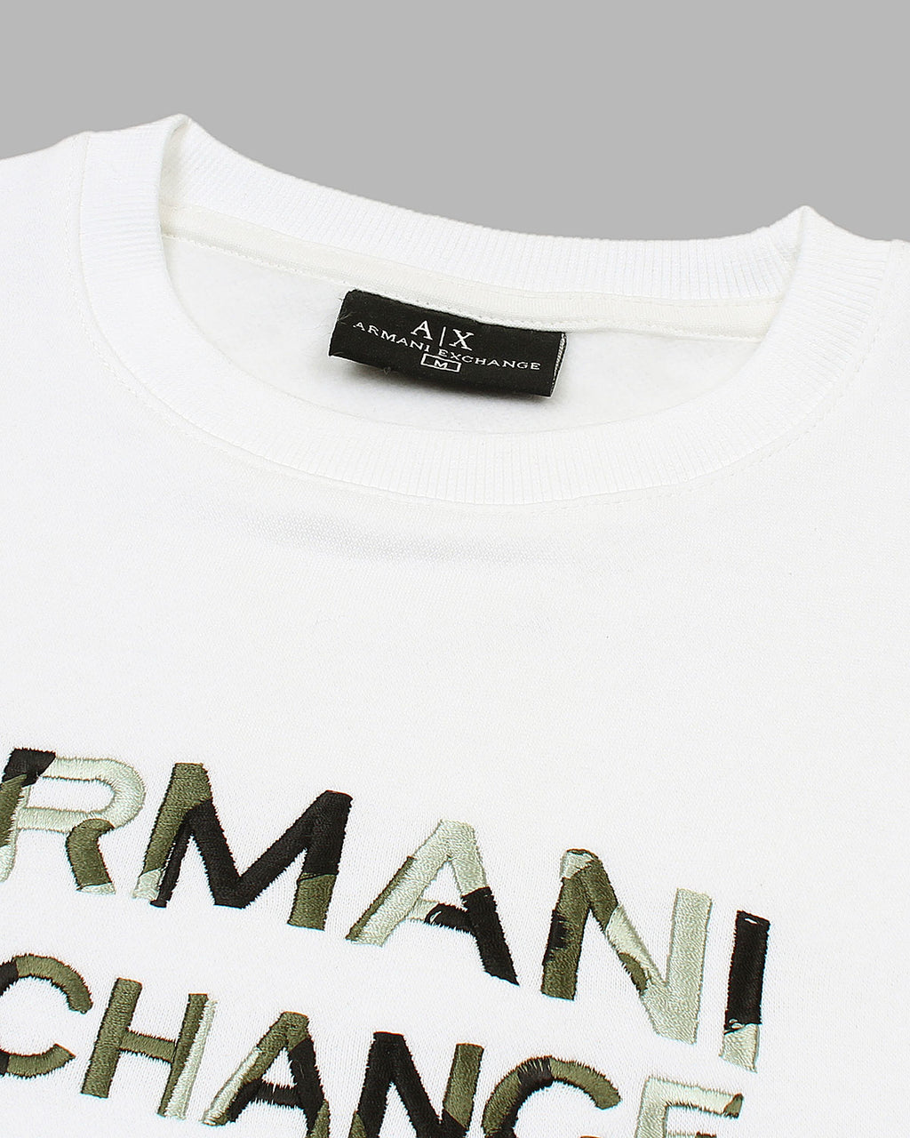 Exclusive A-X Camo Mens Sweat - White