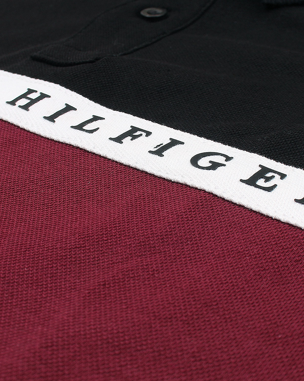 Premium Hilfiger Panel Kids Polo - Black