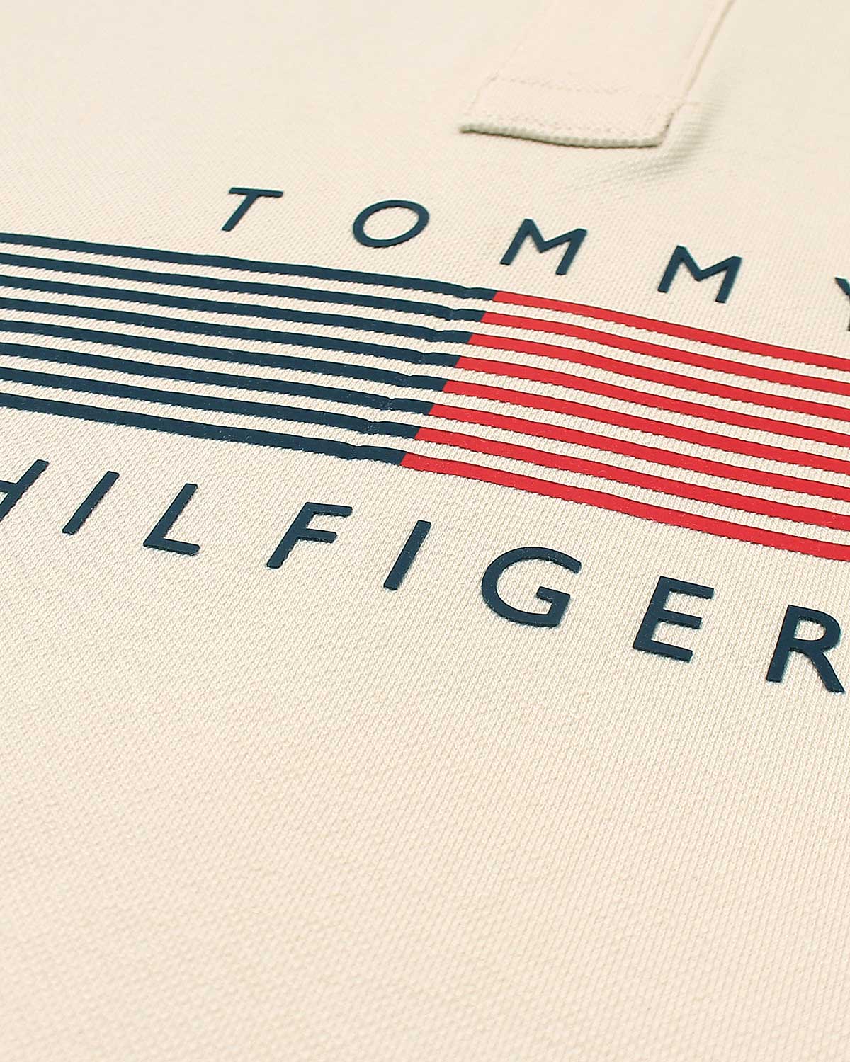 Kids Tommy Lined Polo - Off White