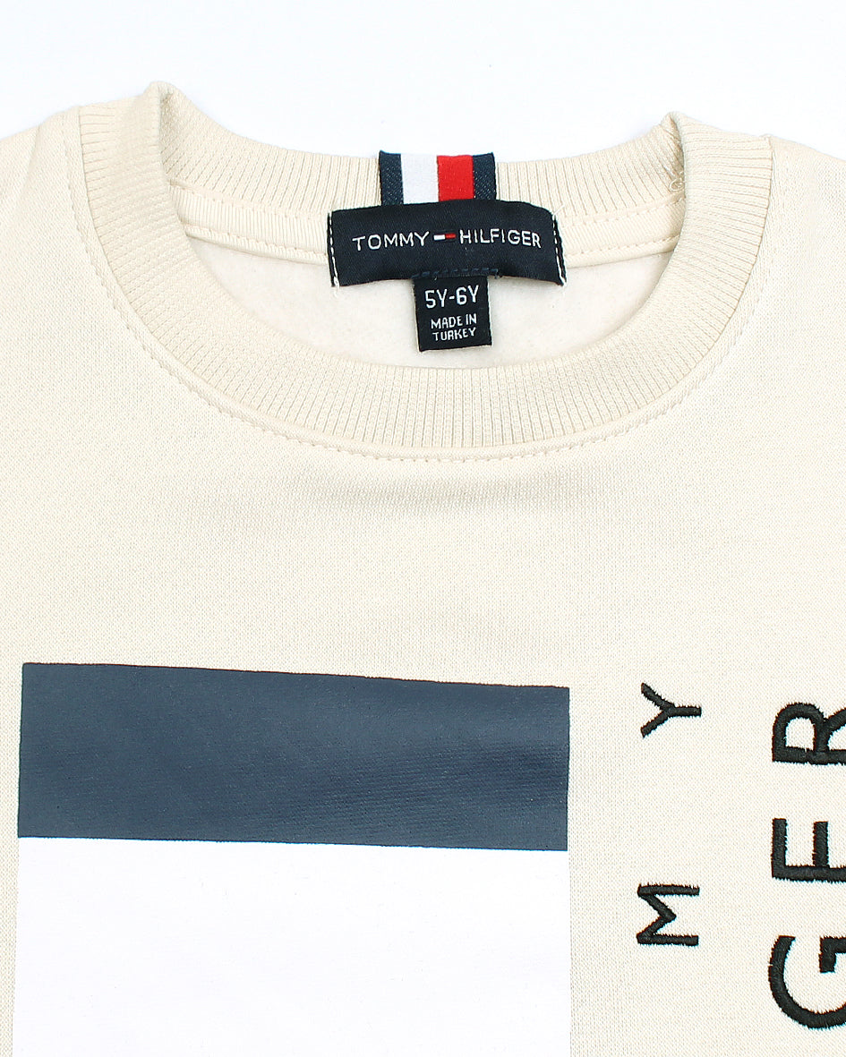 Premium T-H Boys Sweat - Off-White