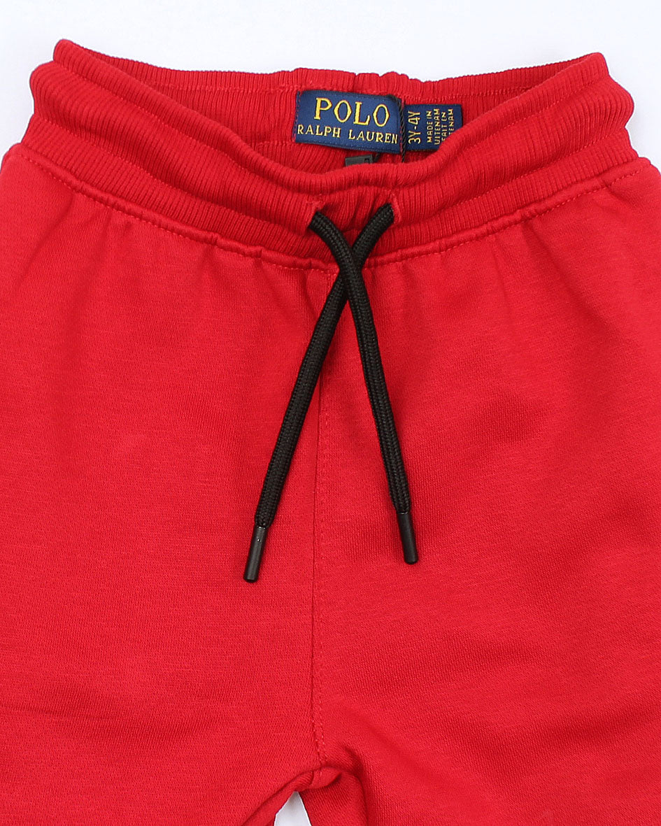 Iconic Winter Kids Basic Pony Fleece Trouser - Red