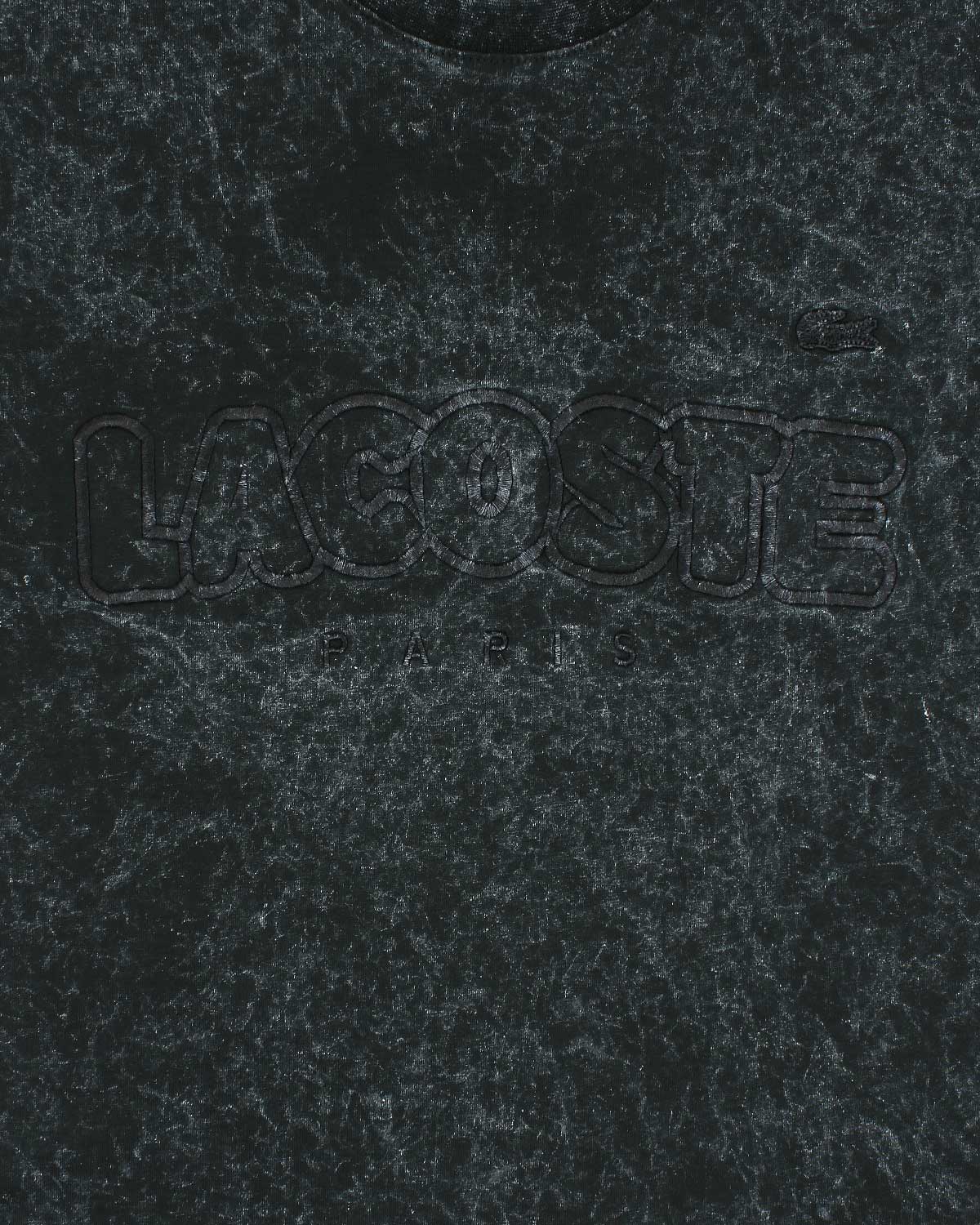 Lac. Oversized Acid Wash Men Tee - Black