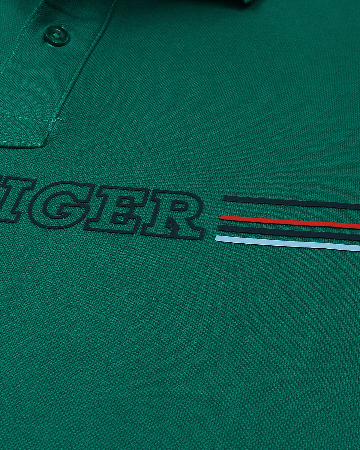 Exclusive Hilfiger Stripe Polo - Green