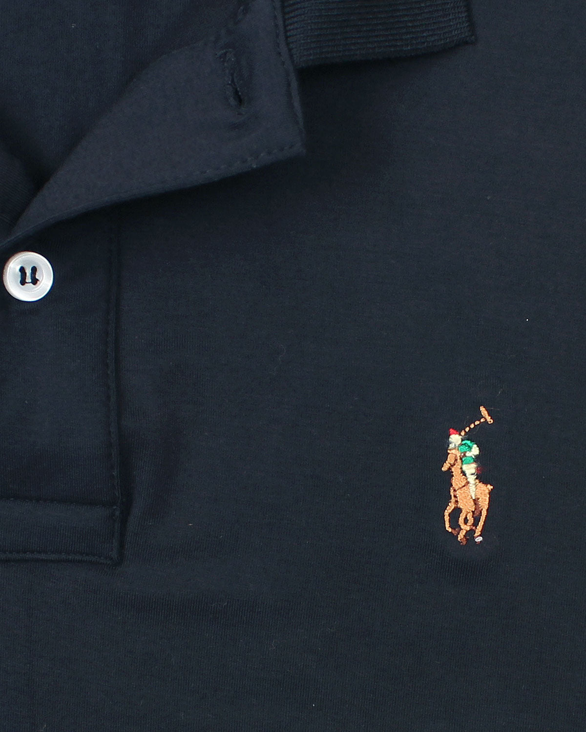 Premium Multi Pony Jersey Polo - Navy Blue