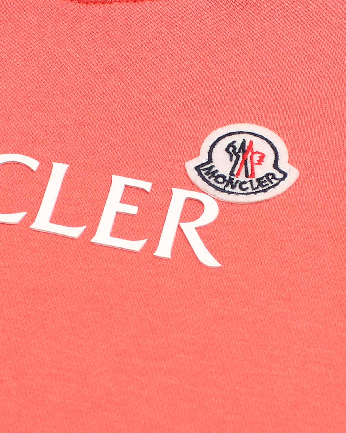 Mon. Kids Logo Hoddie - Coral Pink