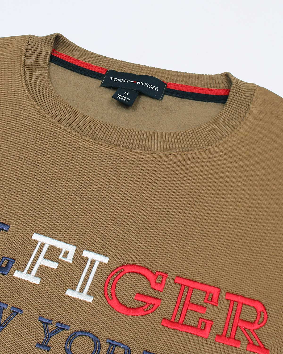 Premium Mens Flag Tommy Sweat - Brown