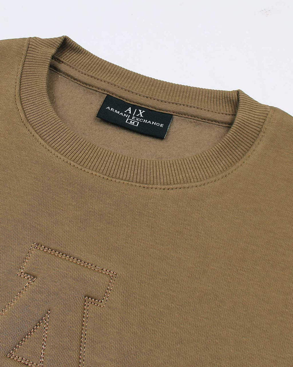 Exclusive A-X Men Embossed Sweat - Brown