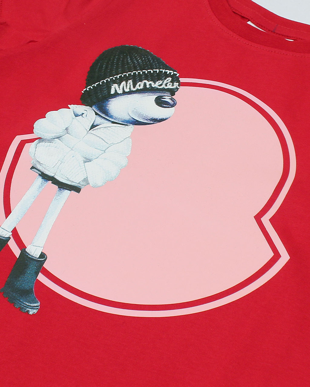 Premium Mon. Bear Girls Tee - Red