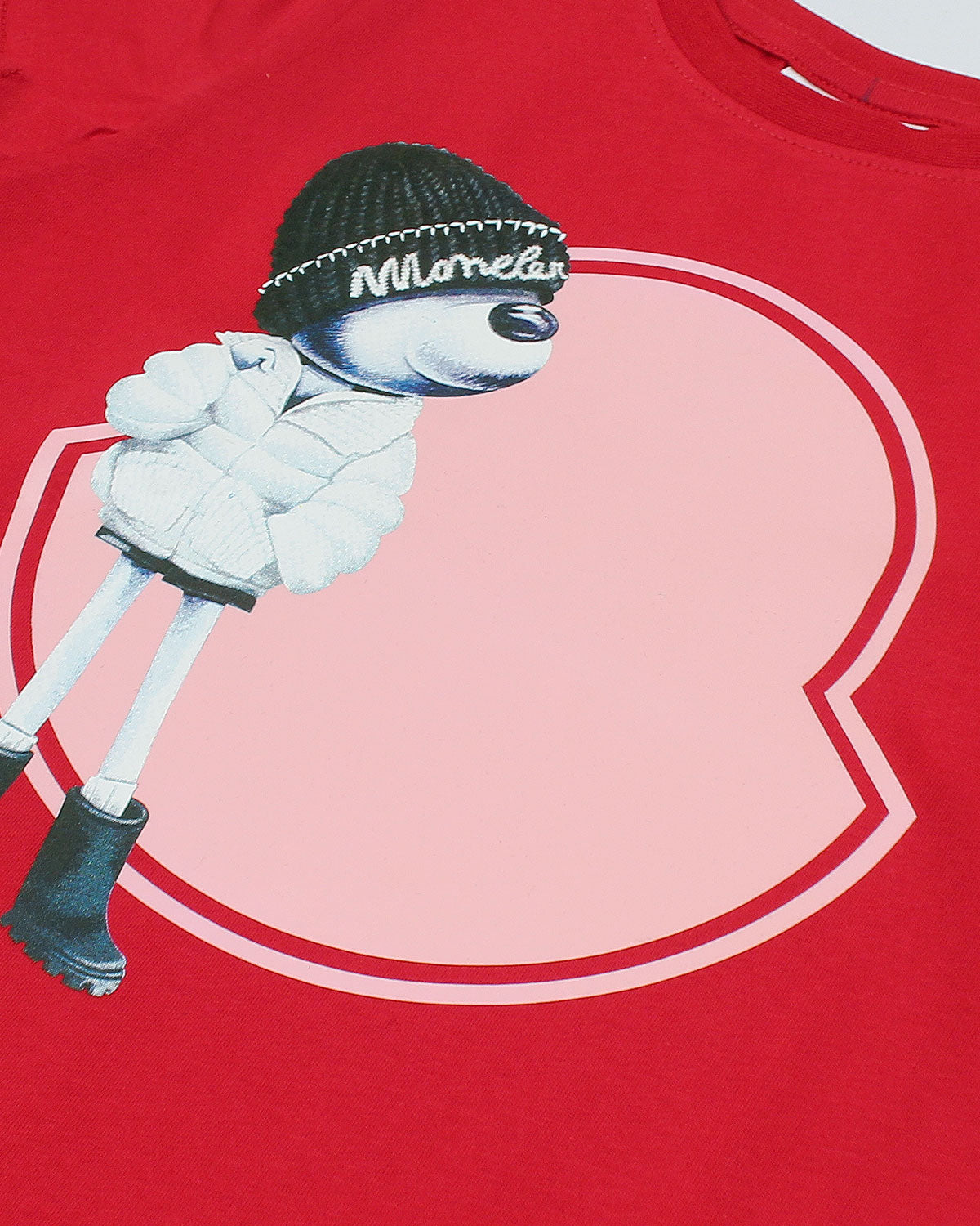 Premium Mon. Bear Girls Tee - Red