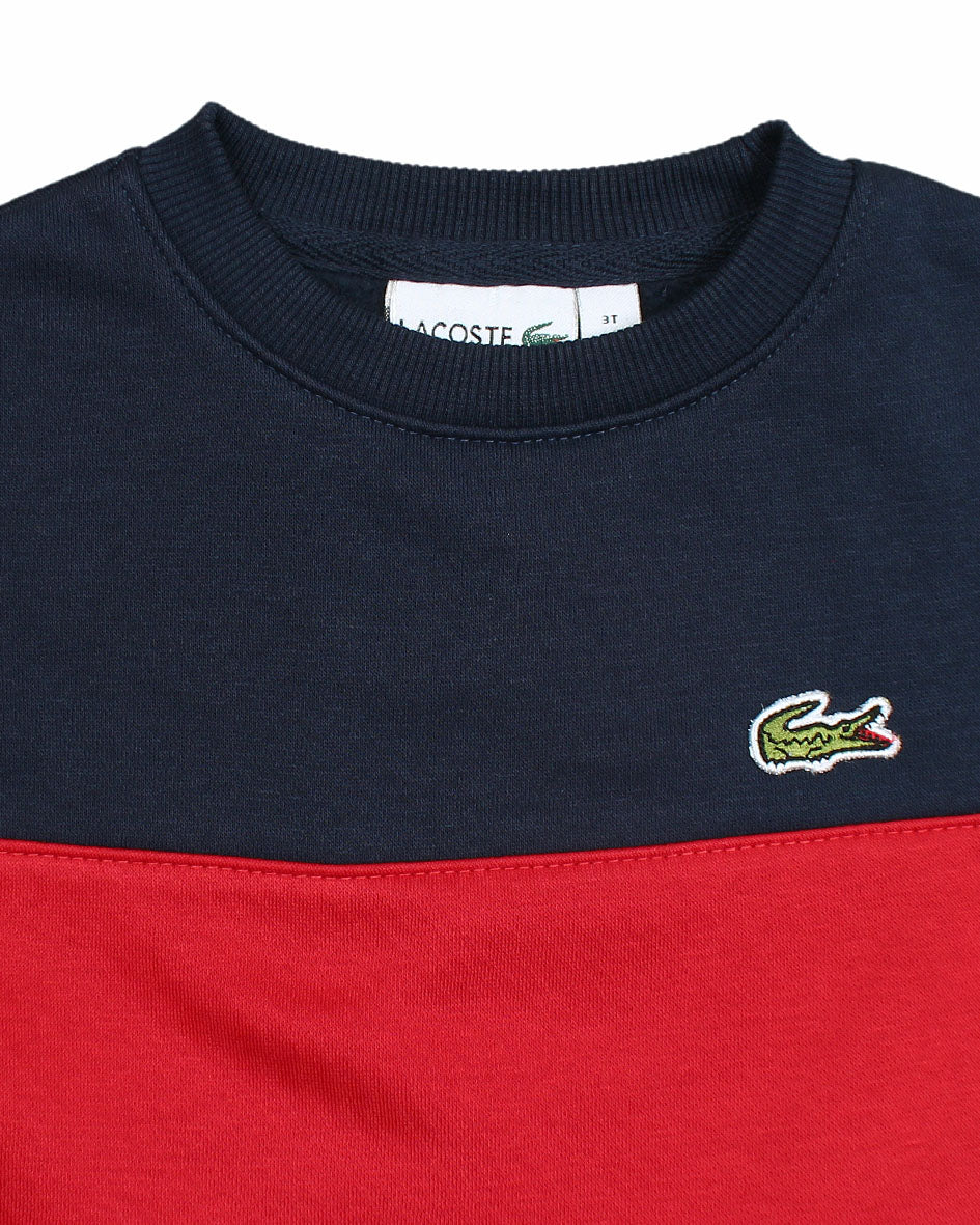 Premium L-S_C-T Boys Panel Sweat - B-R