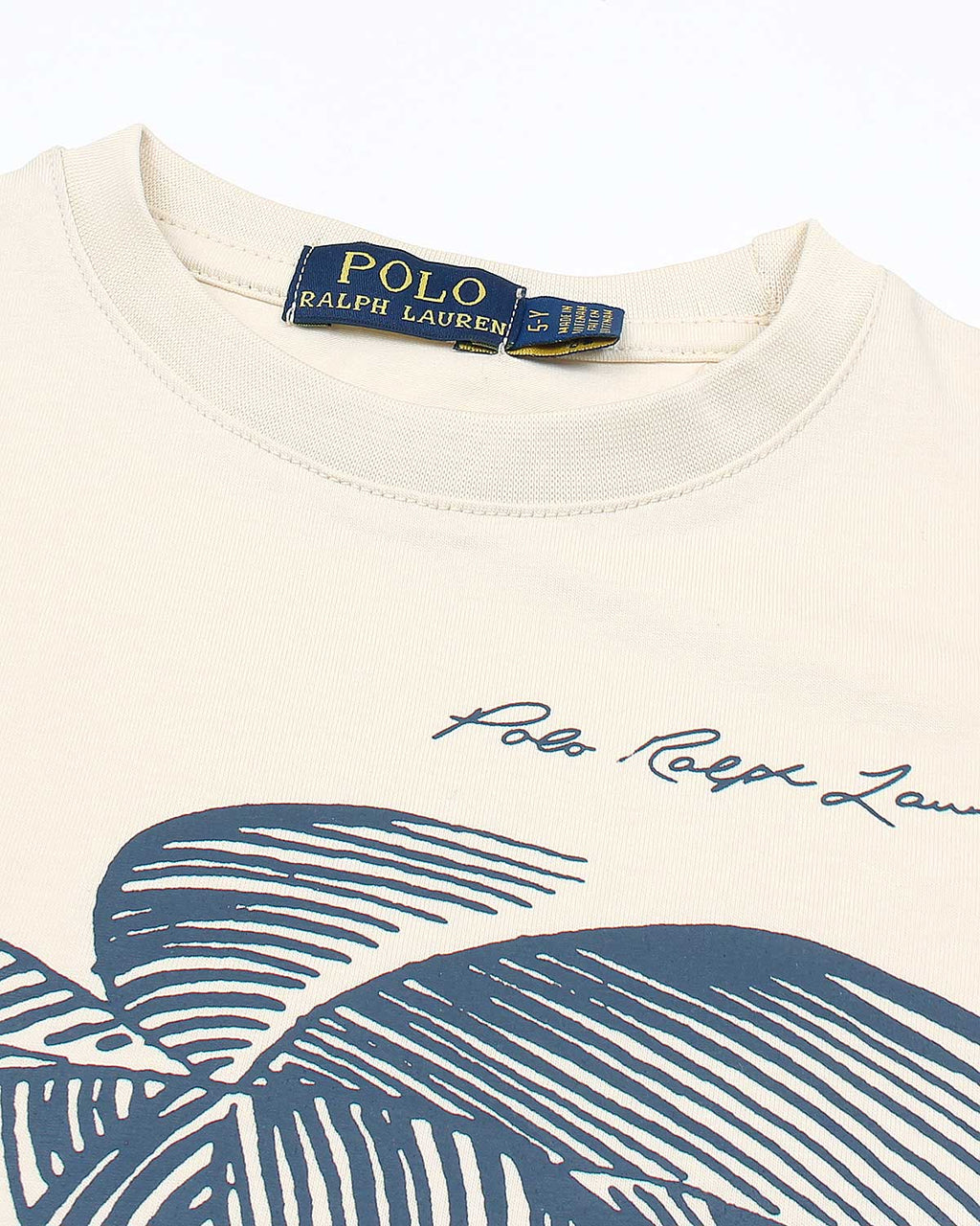 Exclusive R/L Palm Tee - Off White