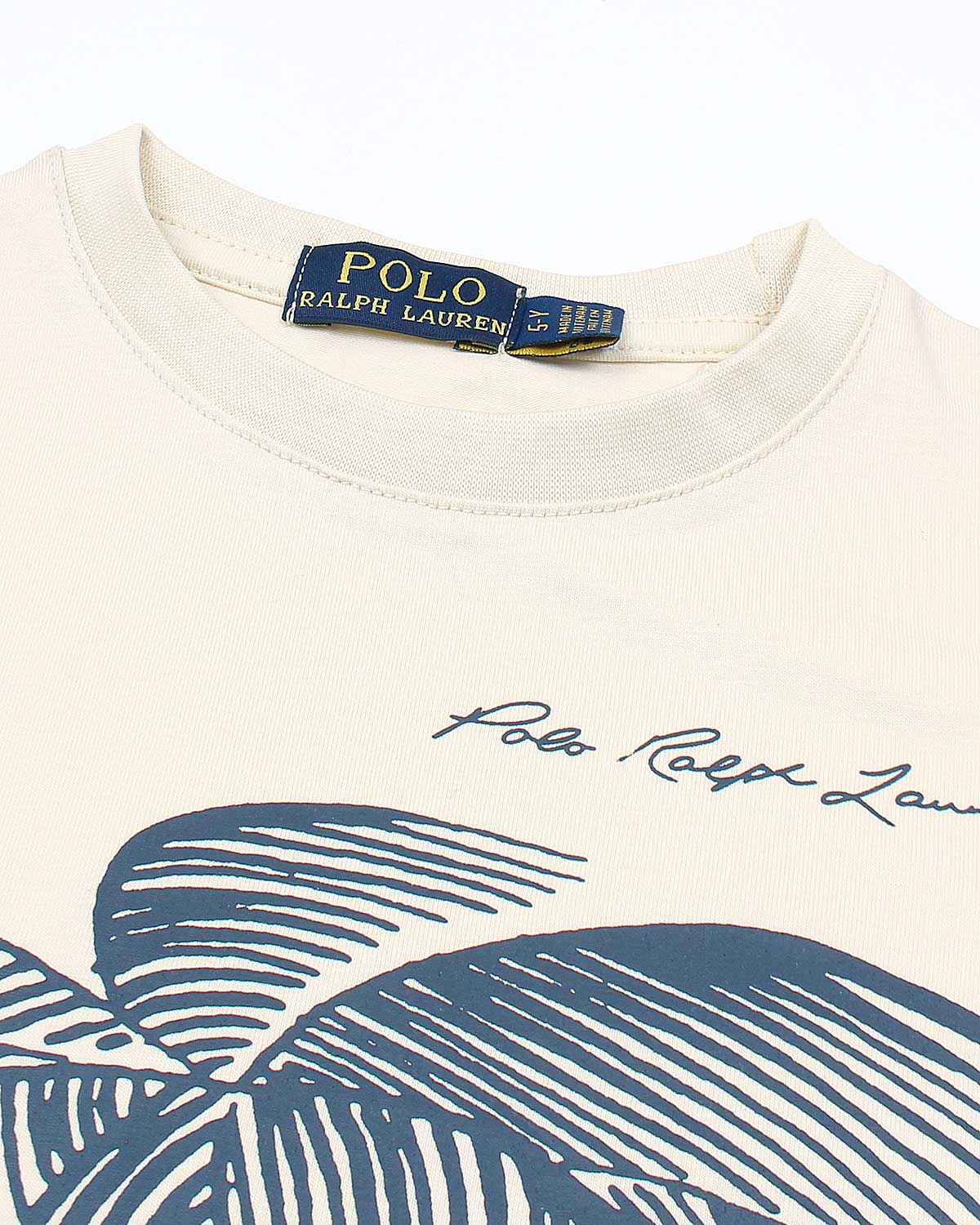 Exclusive R/L Palm Tee - Off White