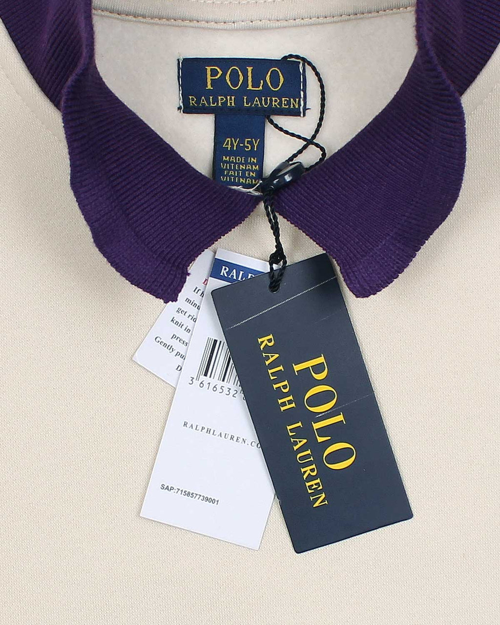 Kids Premium Collar Sweatshirt - Off White