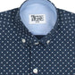 Kids Polka Printed Shirt - Navy Blue