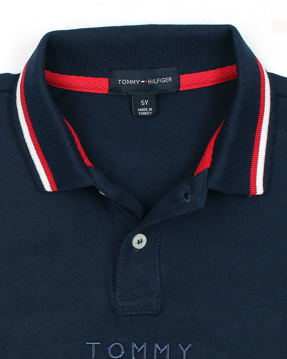 Exclusive Tommy Kids Polo Shirt - Navy Blue
