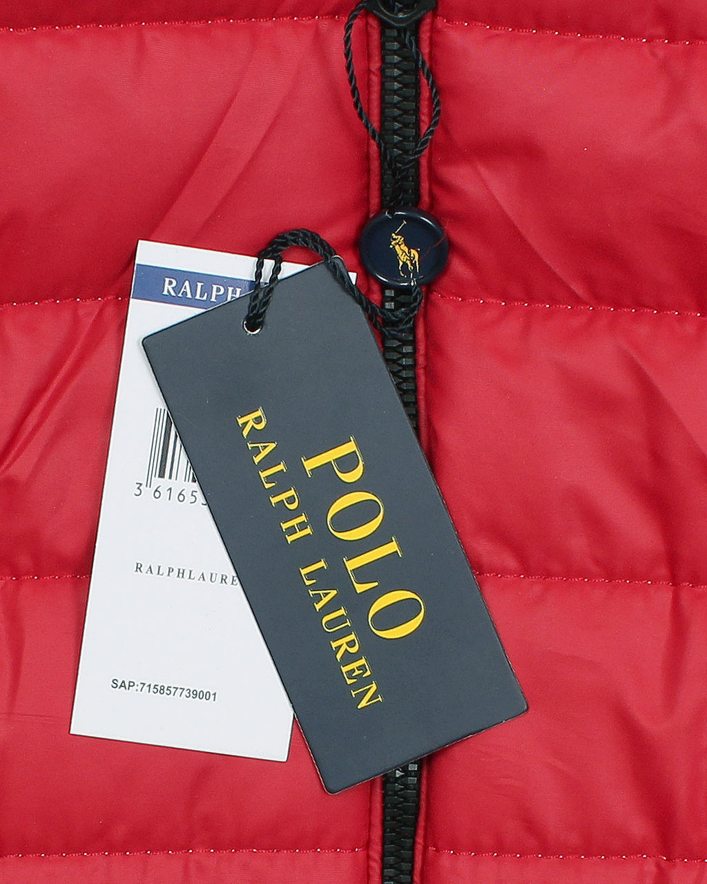 Kids Puffer Hooded R-L Jacket - Red