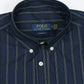 Premium Down Button Lined Shirt - Grey & Blue