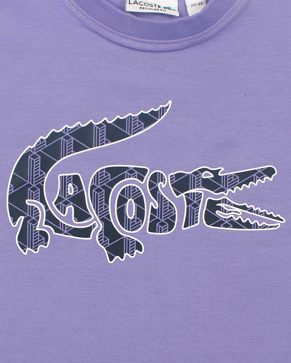 Baby Girls Croc. Oversized T Shirt - Lilac