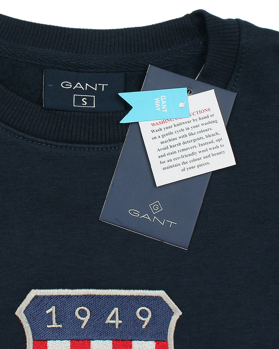 Exclusive G-A-N-T Sweat - Navy Blue