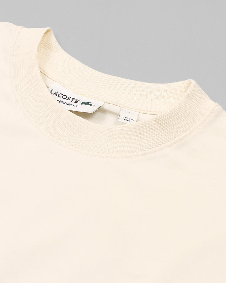 Men's Oversized Basic Lac. T Shirt - Off White