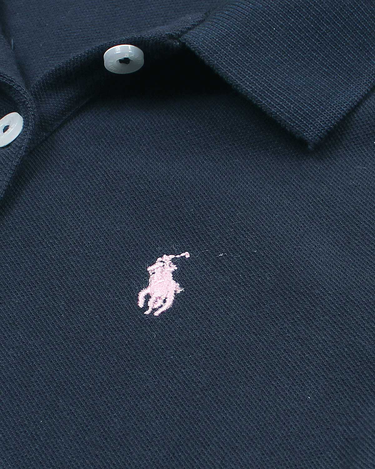 Baby Girl Iconic Polo Dress - Navy Blue