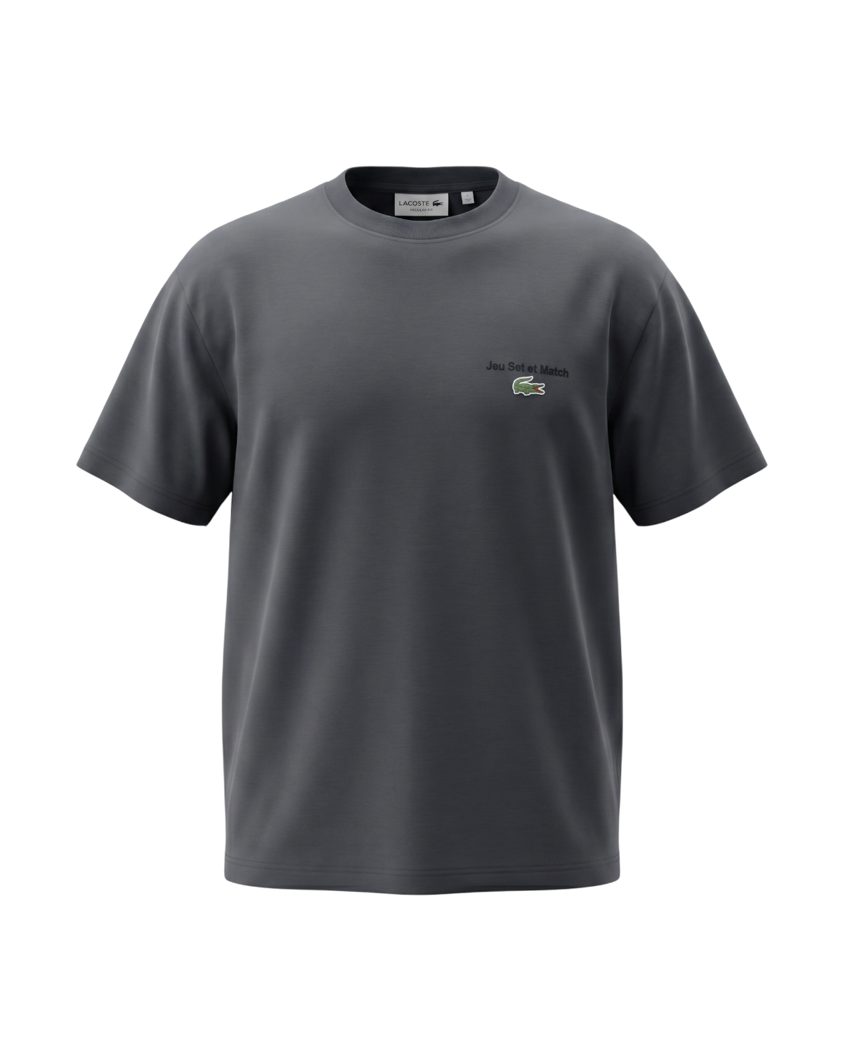 Men's Lac. Jeu Set Oversze T Shirt - Grey