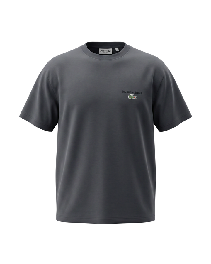Men's Lac. Jeu Set Oversze T Shirt - Grey