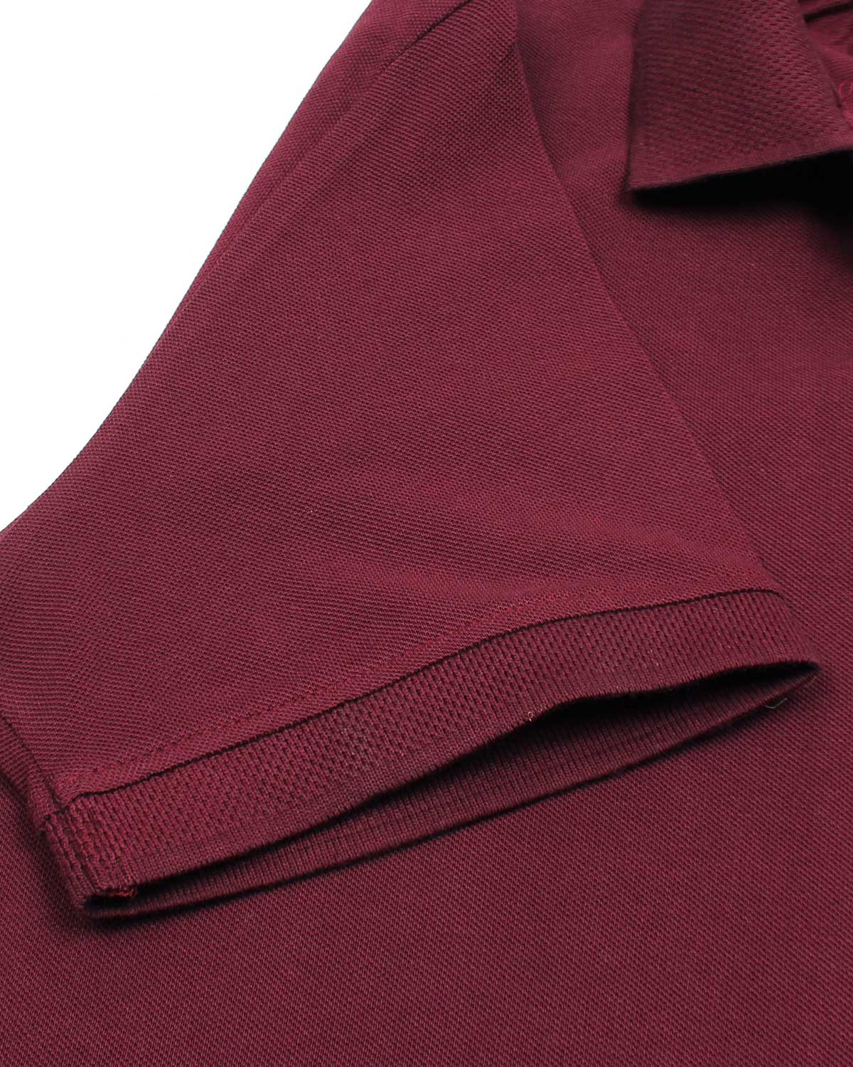 Premium Mesh L/C Men Polo Shirt - Maroon