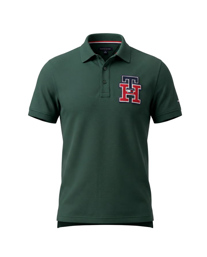 Premium Men's iconic TH Polo Shirt - Green